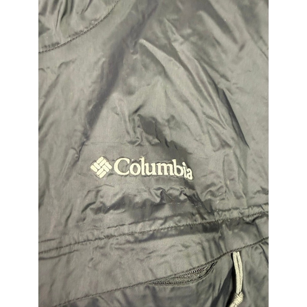 Columbia Omni Tech Waterproof Breathable Jacket Hooded Dark Gray Mens XL - Picture 3 of 5